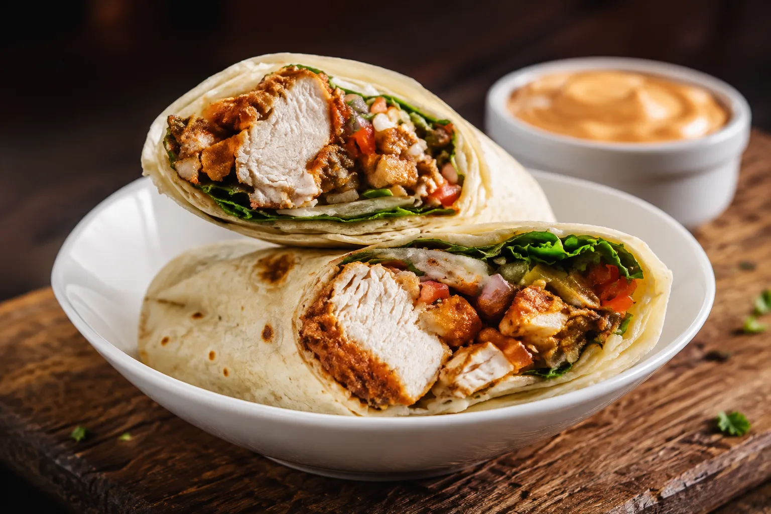Shish Taouk Wrap at The Syrian House in Calgary, AB