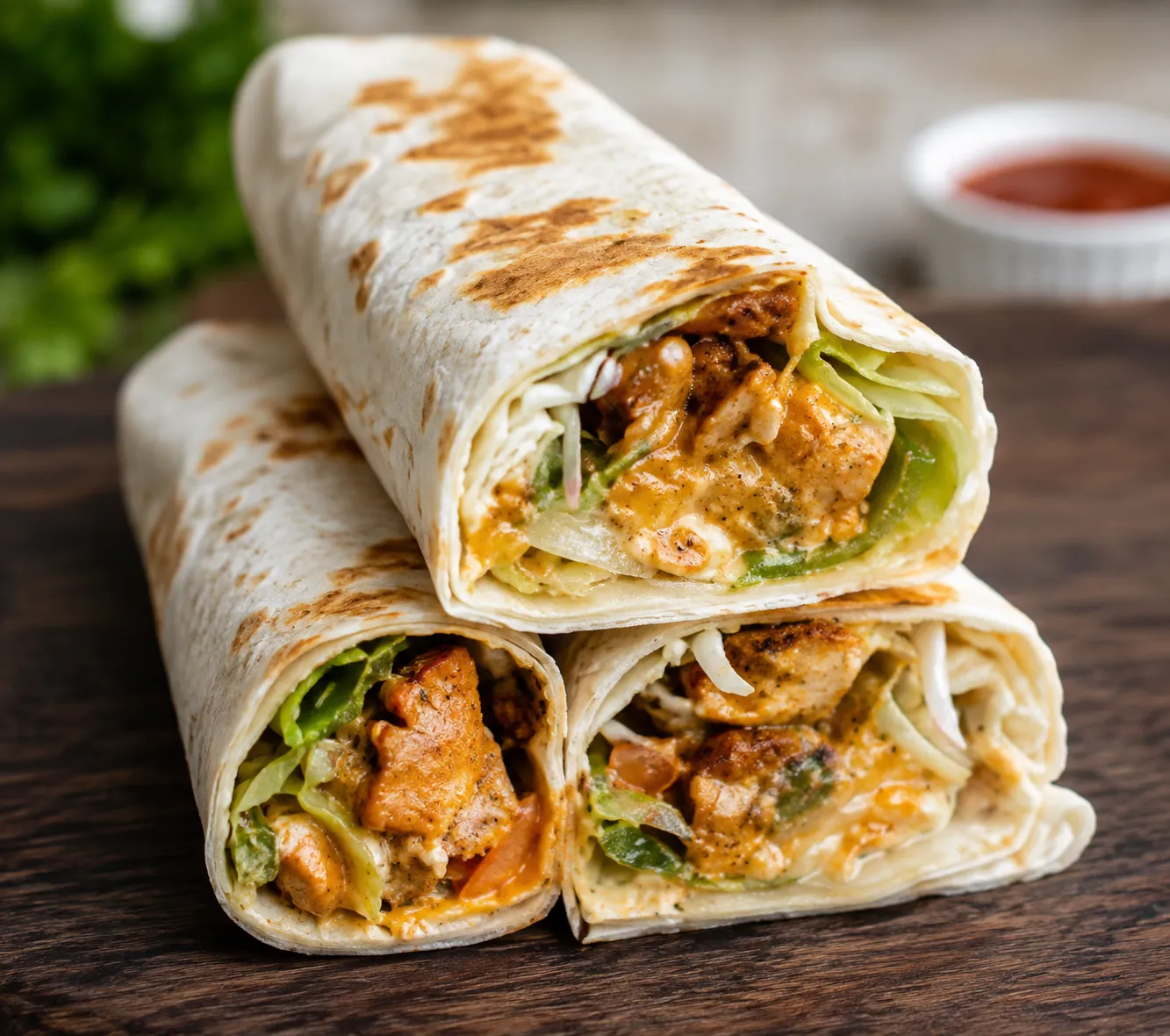 Chicken Kebab Wrap at The Syrian House, Calgary, AB